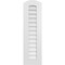 Ekena Millwork Arch Top Surface Mount PVC Gable Vent: Functional, w/ 3-1/2"W x 1"P Standard Frame, 12"W x 42"H GVPAR12X4201SF - alternate 1